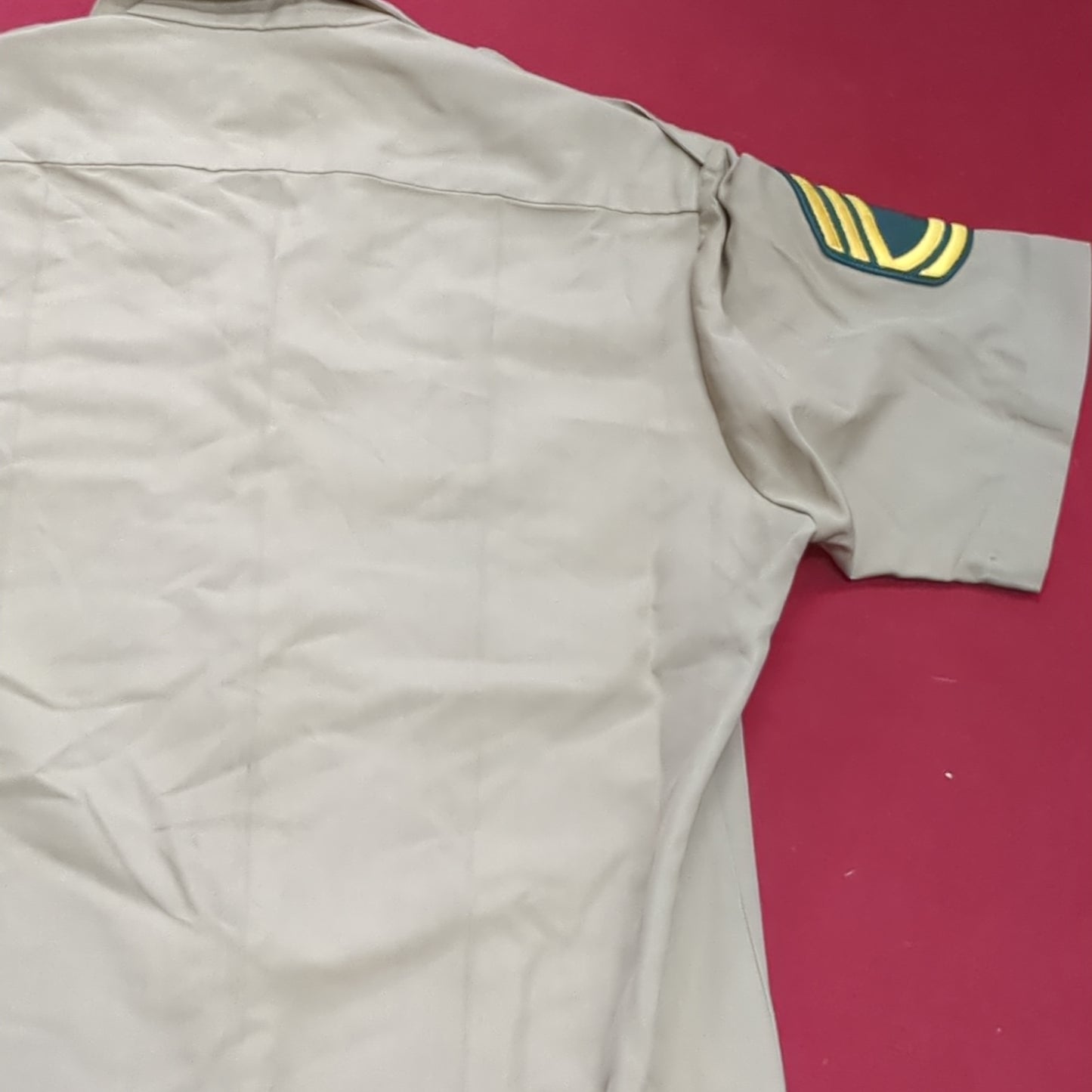 Vintage Vietnam US Army Men's Uniform Tan 445 Short-Sleeve Shirt Trousers Excellent Condition (cw- ea04-OCT91)