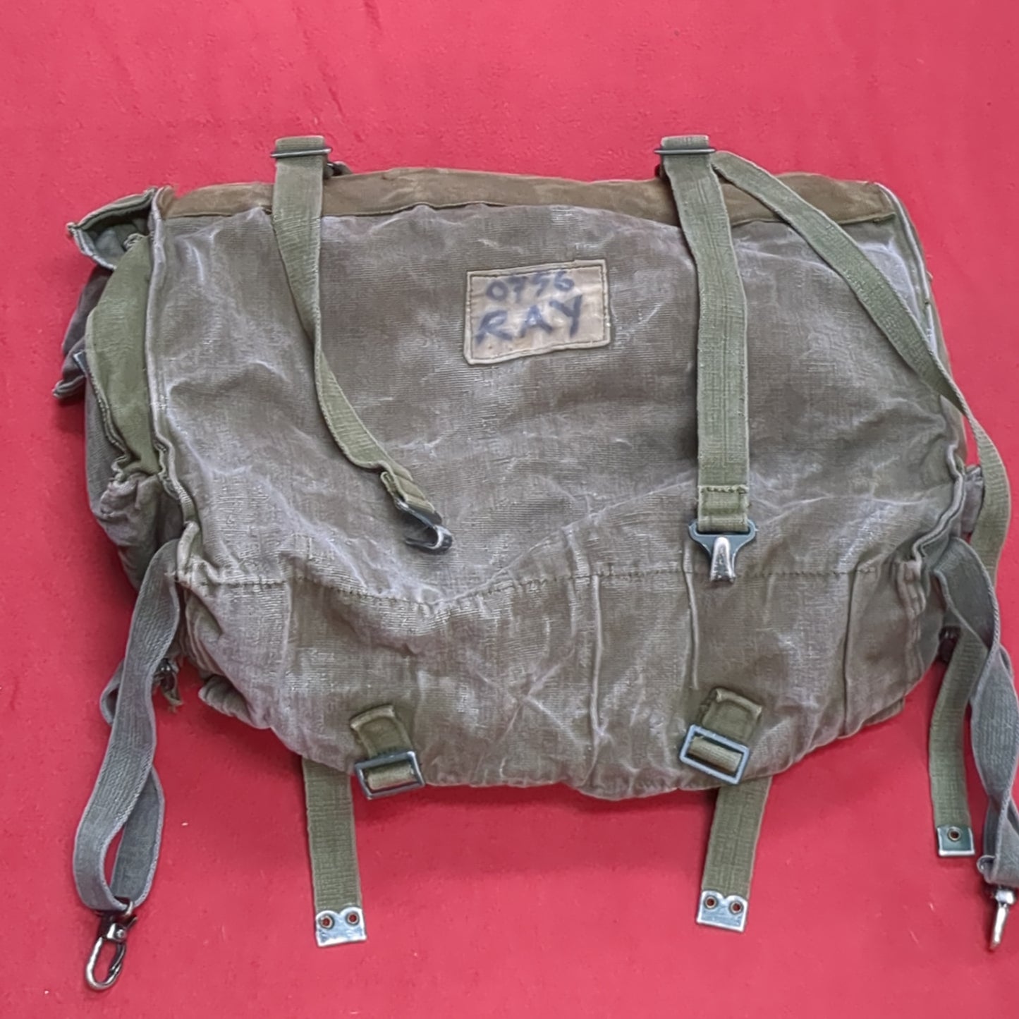 Vintage British P58 Web Equipment Field Pack Used (aa10-OCT110)