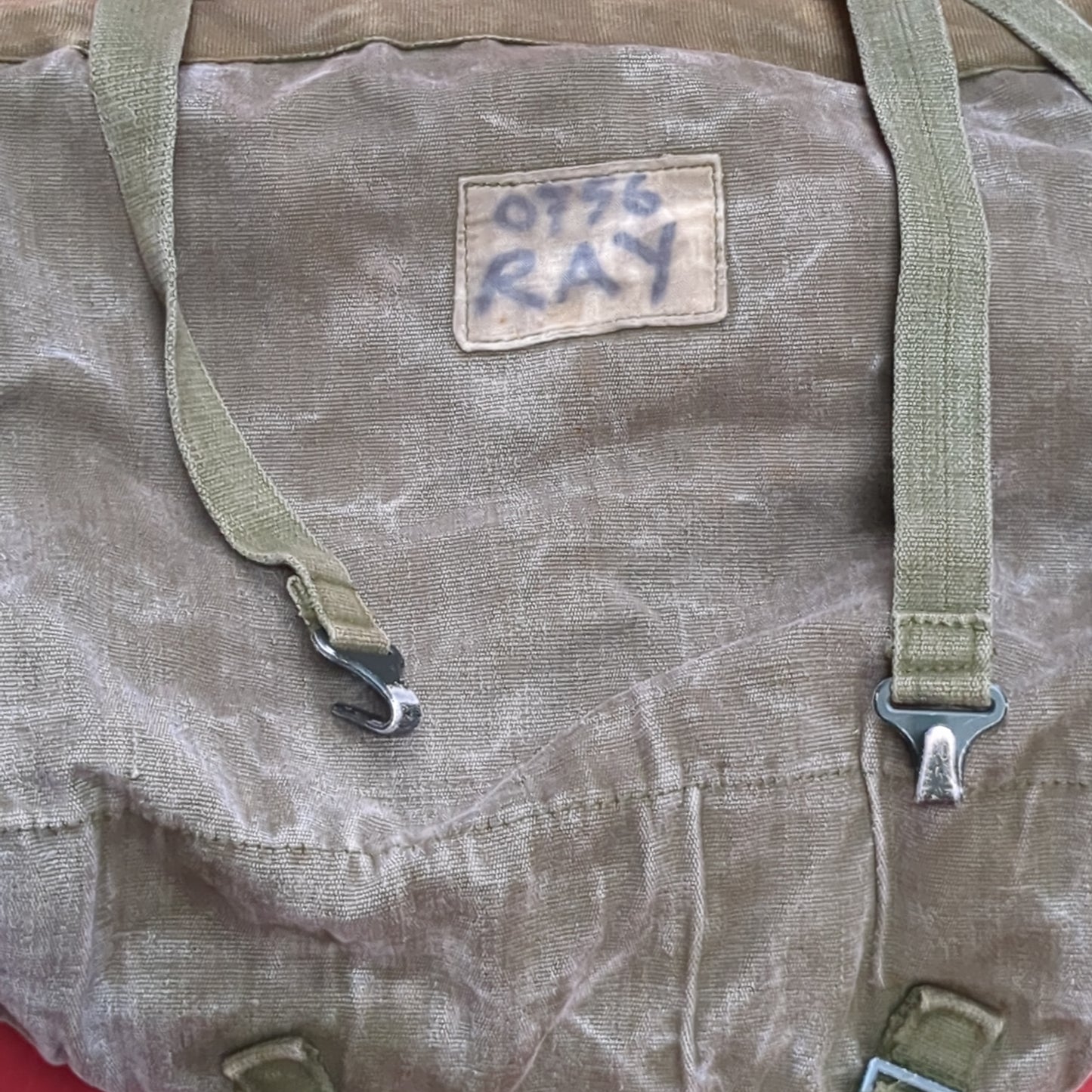 Vintage British P58 Web Equipment Field Pack Used (aa10-OCT110)