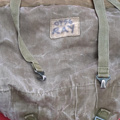 Vintage British P58 Web Equipment Field Pack Used (aa10-OCT110)