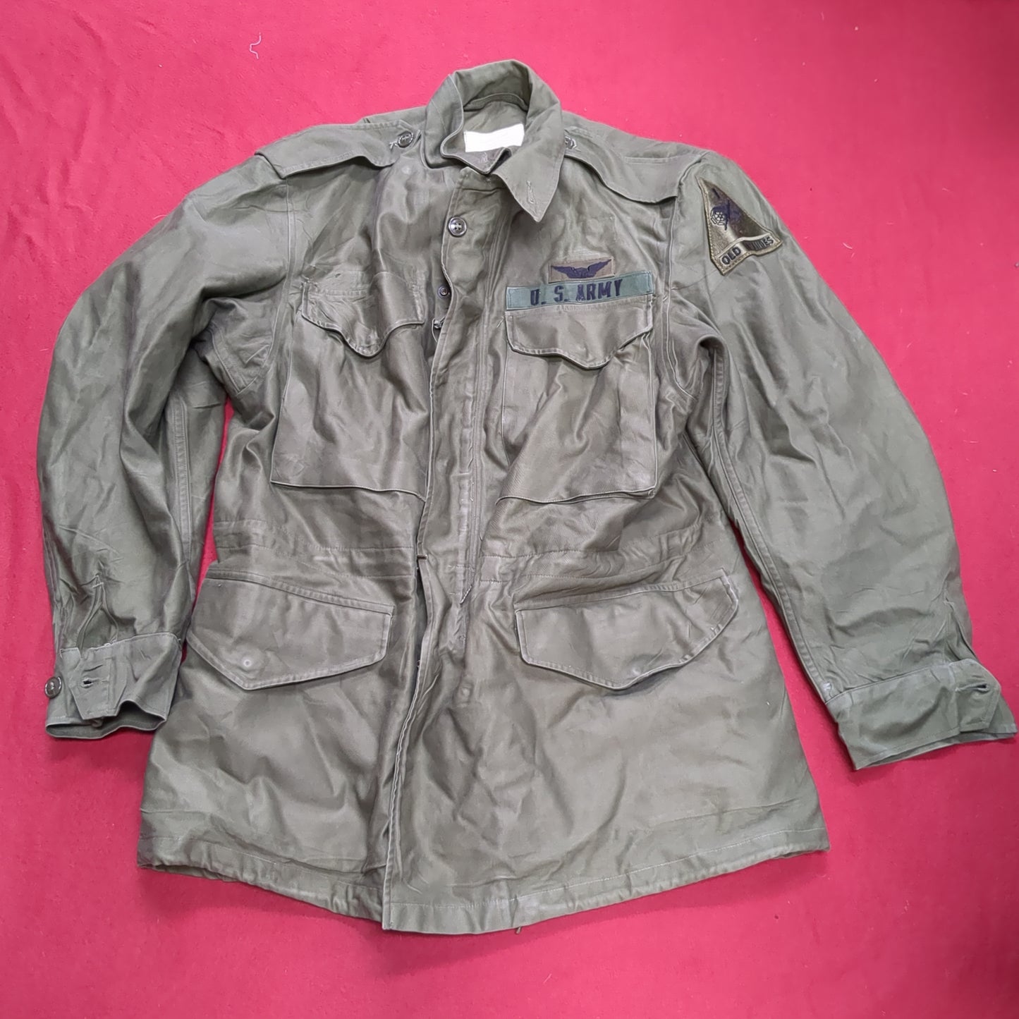 M-1951 Small Regular US Army OD Field Jacket Excellent Condition (aa12-OCT111)