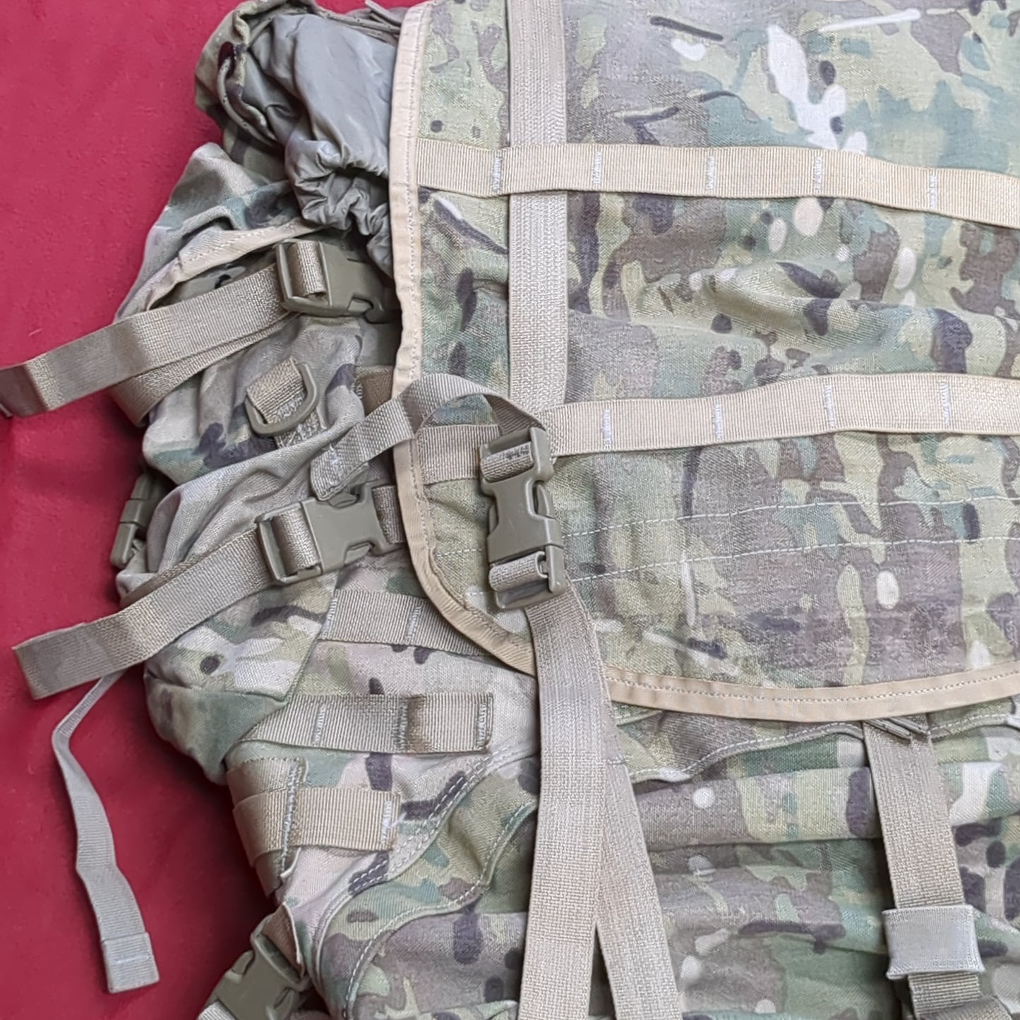 "Ranger Ready' OCP Large Molle II Ruck w/ The Gibson Mod w/ Name Tape & Cat Eyes