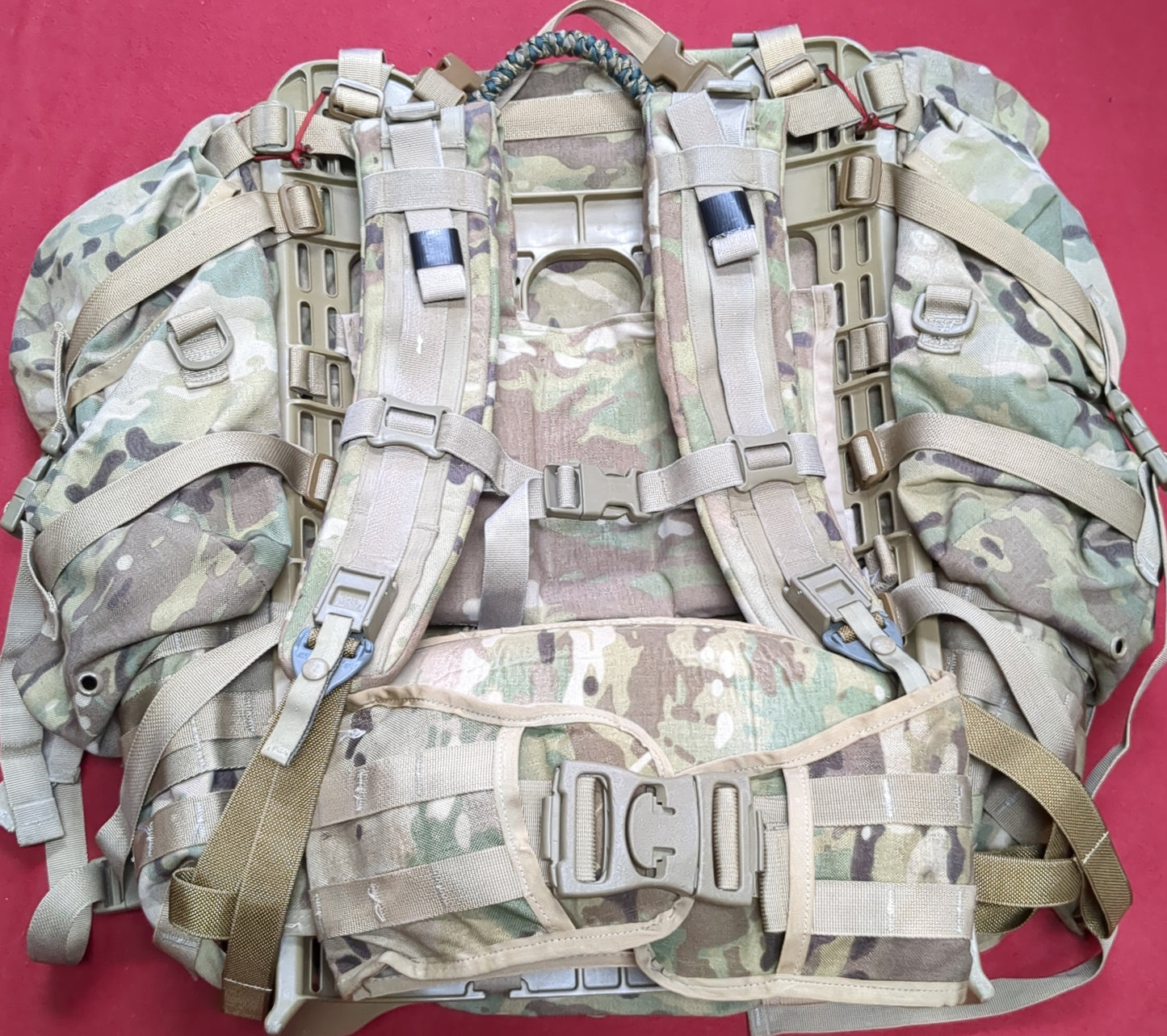 "Ranger Ready' OCP Large Molle II Ruck w/ The Gibson Mod w/ Name Tape & Cat Eyes