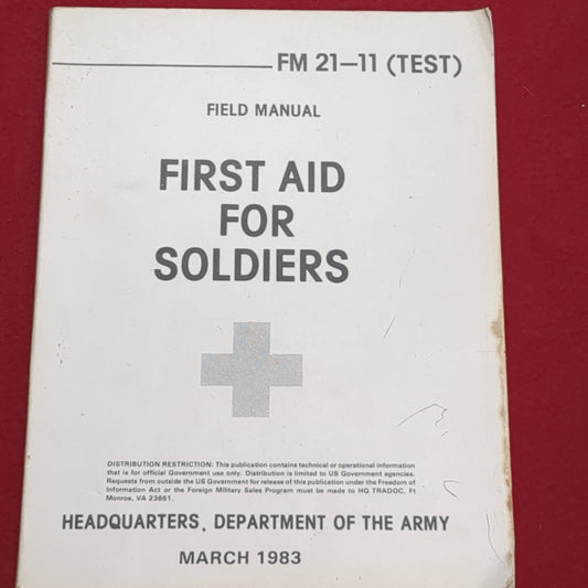 BOOK: March 1983 First Aid For Soldiers (box2)