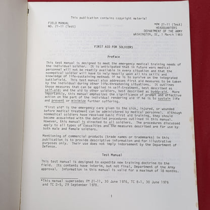 BOOK: March 1983 First Aid For Soldiers (box2)