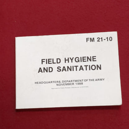 BOOK: November 1988 Field Hygiene and Sanitation (box2)