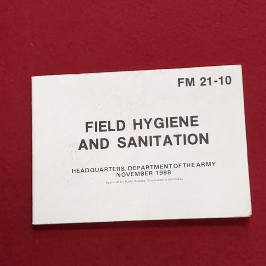 BOOK: November 1988 Field Hygiene and Sanitation (box2)