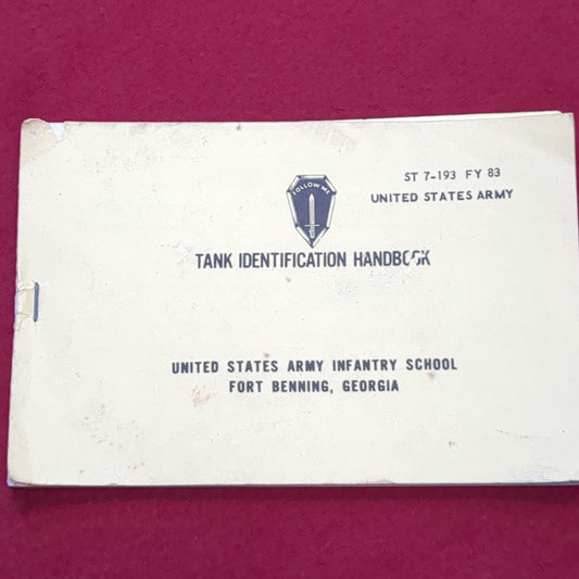 BOOK: October 1983 Tank Identification Handbook (box2)