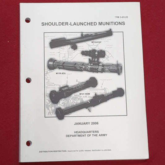 BOOK:  SHOULDER-LAUNCHED MUNITIONS JANUARY 2006 (BOX4)
