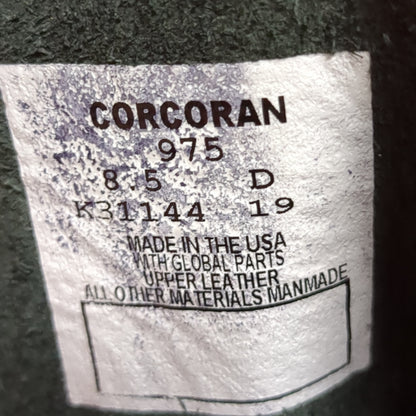Corcoran 975 Black Leather Dress Jump Boots 8.5D K31144 19 Used (BA09-OCT167)