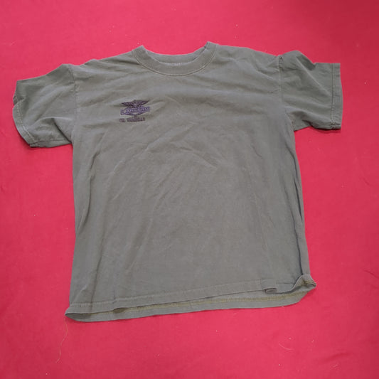 US Military Lancero Dark Subdued Green T-Shirt Small Used (aa12-OCT171)