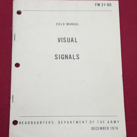 BOOK: FIELD MANUAL VISUAL SIGNALS (box6)