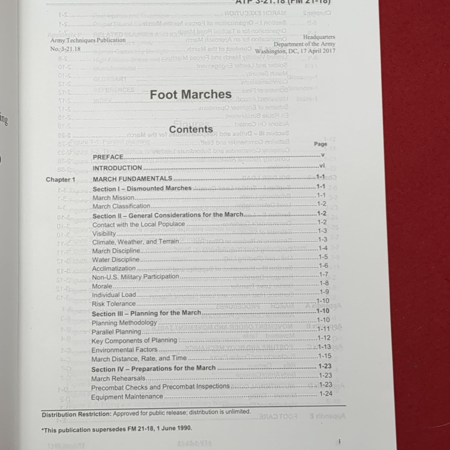BOOK:  FOOT MARCHES APRIL 2017 (box6)
