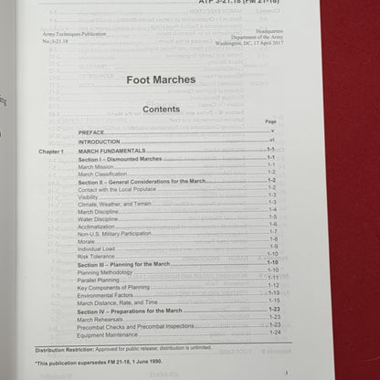 BOOK:  FOOT MARCHES APRIL 2017 (box6)