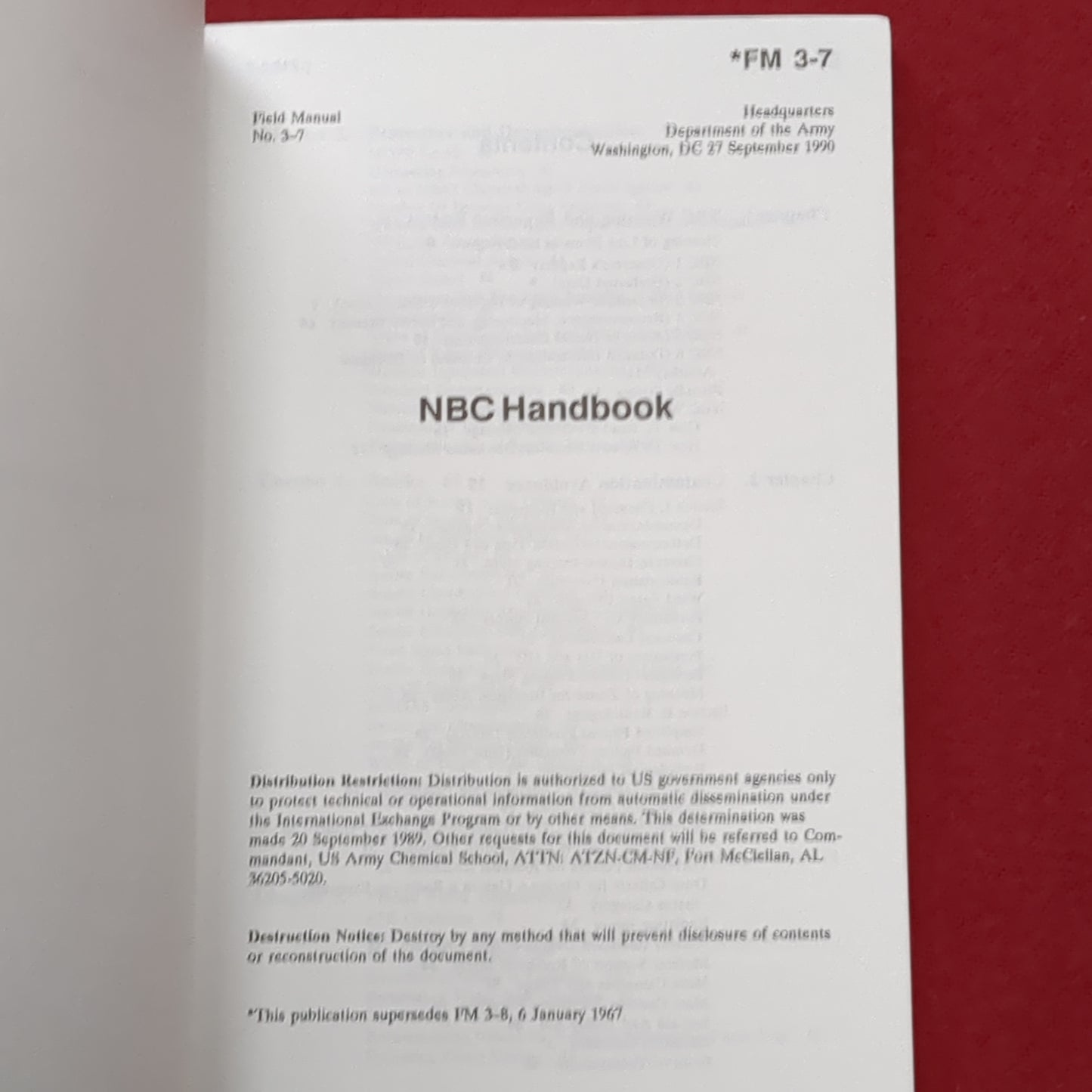BOOK:  NBC HANDBOOK   (box6)