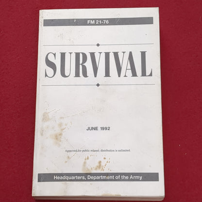 BOOK:  SURVIVAL JUNE 1992  (box6)