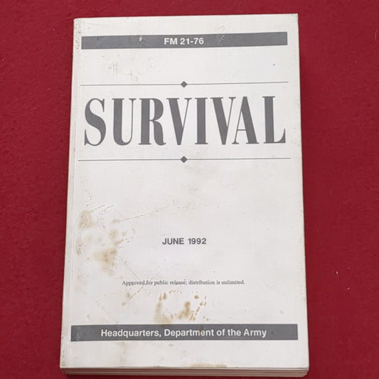 BOOK:  SURVIVAL JUNE 1992  (box6)