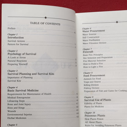 BOOK:  SURVIVAL JUNE 1992  (box6)