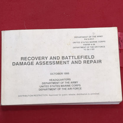 BOOK: RECOVERY AND BATTLEFIELD DAMAGE ASSESSMENT AND REPAIR OCTOBER 1995(box6)