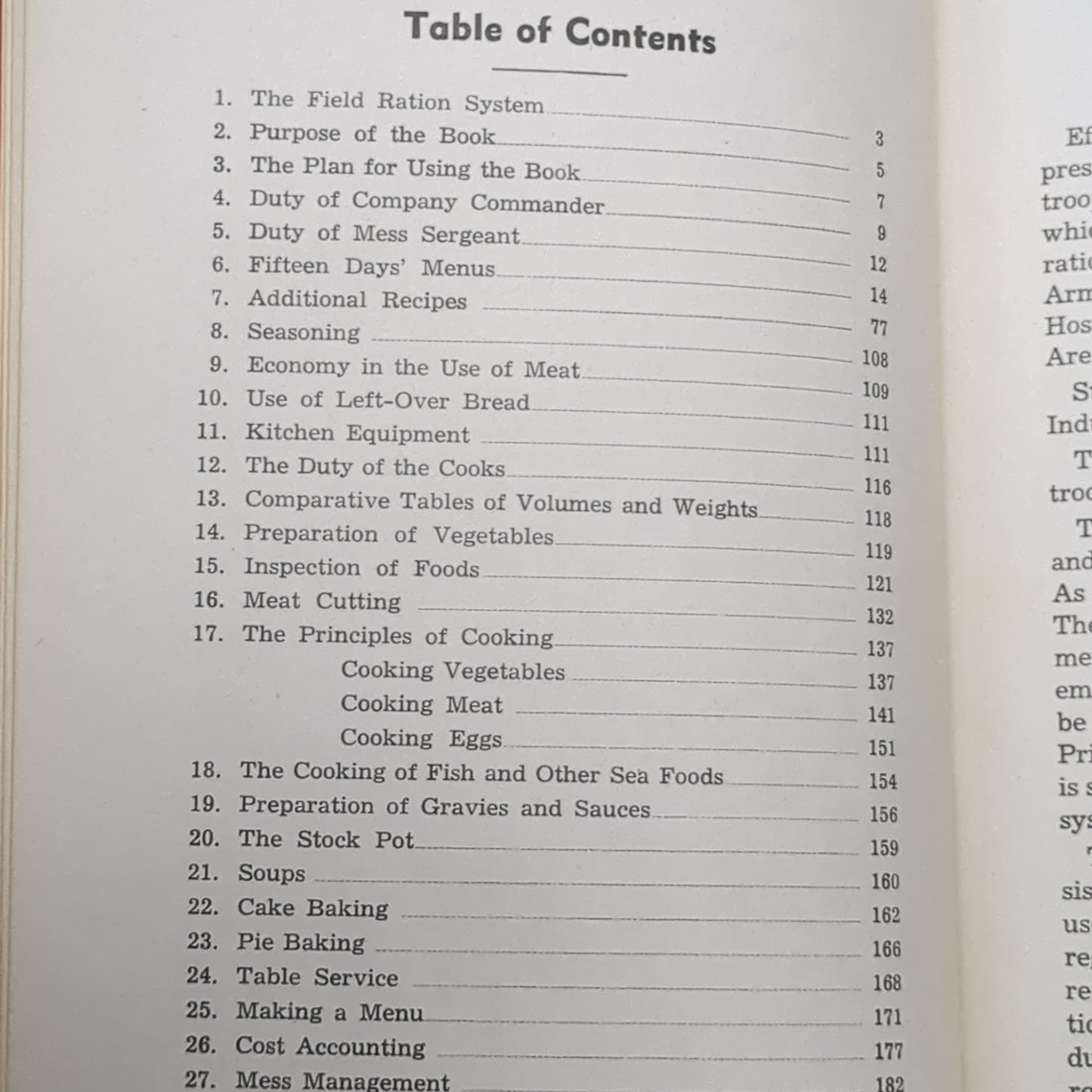 BOOK:  ARMY MESS MANAGEMENT SIMPLFIED (HYDE)1937 (box6)