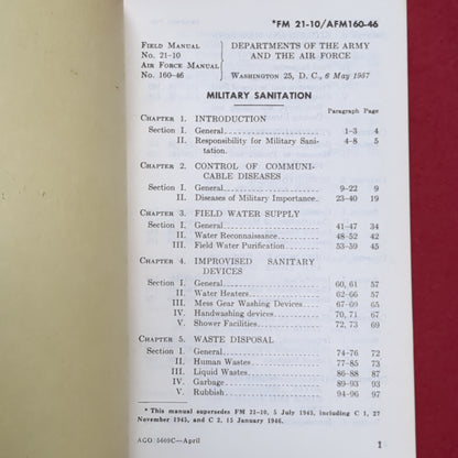BOOK:  MILITARY SANITATION MAY 1957 (box6)