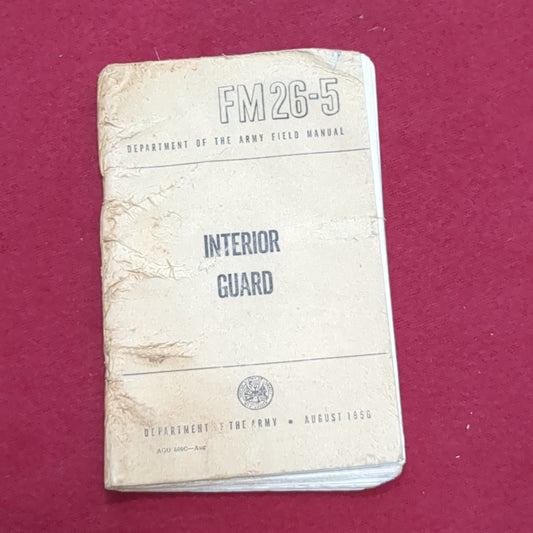 BOOK:  INTERIOR GUARD AUGUST 1956 (box6)