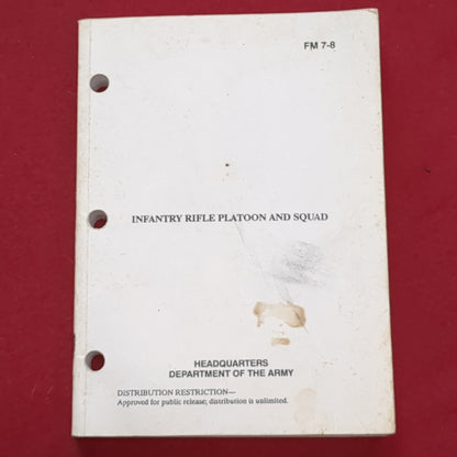 BOOK: INFANTRY RIFLE PLATOON AND SQUAD APRIL 1992 (box7)