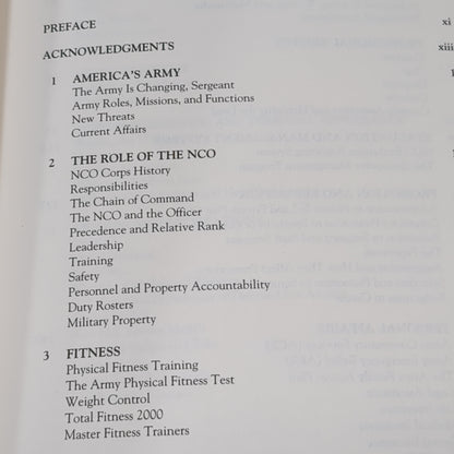 BOOK:  NCO GUIDE 5TH EDITION REVISED BY 1SG FRANK COX, USA (RET.)1995 (box8)