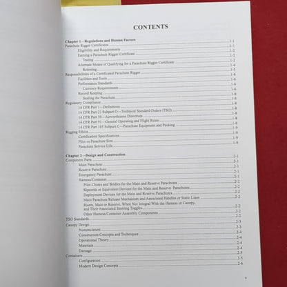 BOOK: PARACHUTE RIGGER HANDBOOK/ FLIGHT STANDARD SERVICE 01 JULY 2011   (box8)