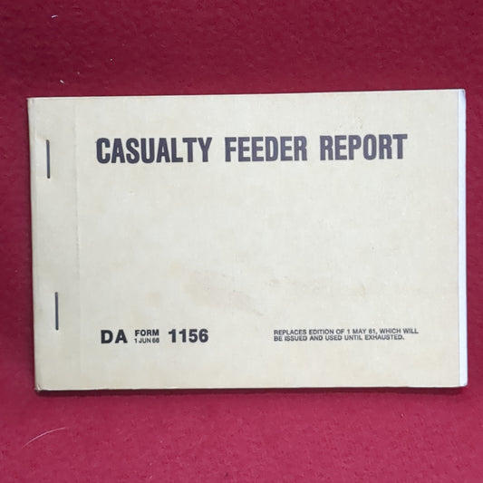 BOOK: CASUALTY FEEDER REPORTJUNE 1966 (box10)