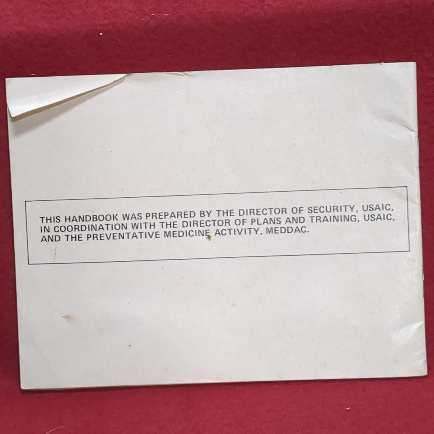 BOOK/PAMPHLET: HOT WEATHER FACTS MAY 1984 (box10)