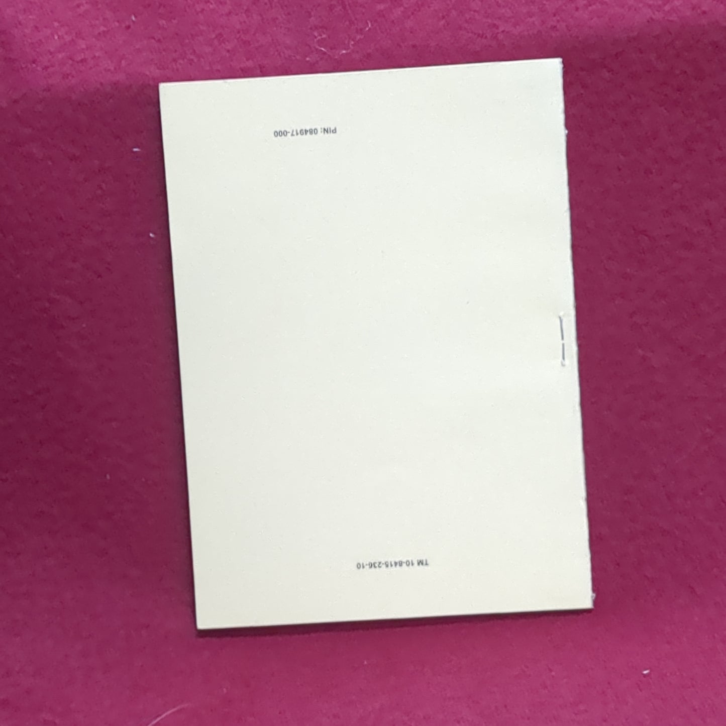 BOOK:  TECHNICAL MANUAL OPERATOR'S MANUAL FOR EXTENDED COLD WEATHER CLOTHING SYSTEM GENERATION 30 JUNE 2008 (box6)