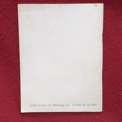 BOOK:  PAMPHLET NUMBER 385-3 SAFETT VEHICLE REGISTRATION AND TRAFFIC REGULATIONS 15 NOVEMBER 1961 (box10)