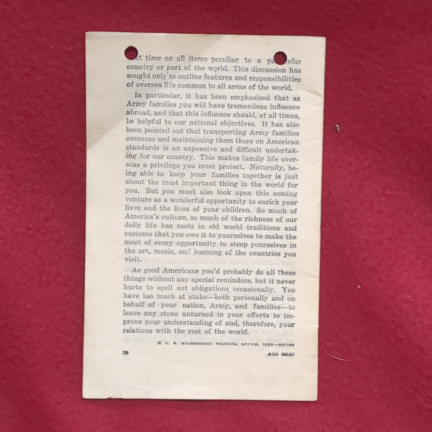 BOOK:  AMBASSADORS ALL MAY 1952  (box10)