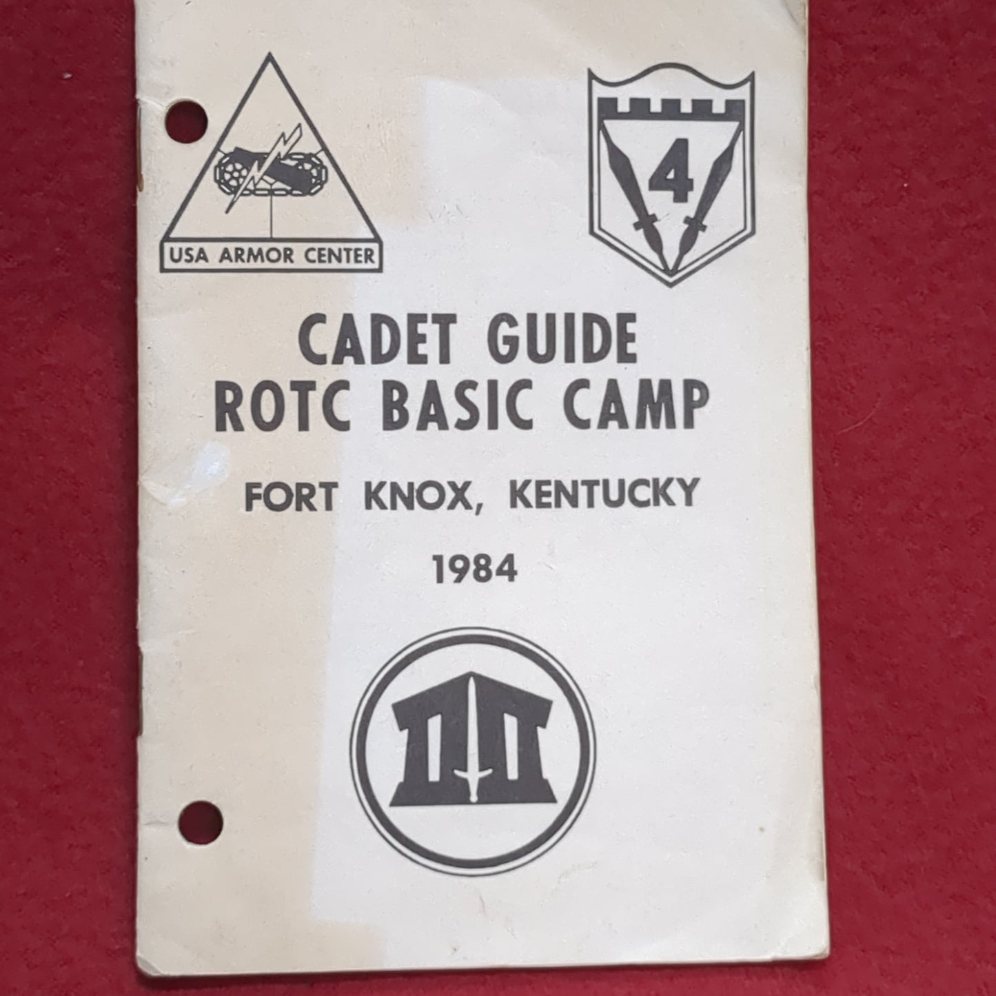 BOOK:  CADET GUIDE ROTC BASIC CAMP FORT KNOX, KENTUCKY 1984   (box10)