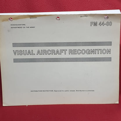 BOOK: VISUAL AIRCRAFT RECOGNITION  29 JULY 1993   (box11)