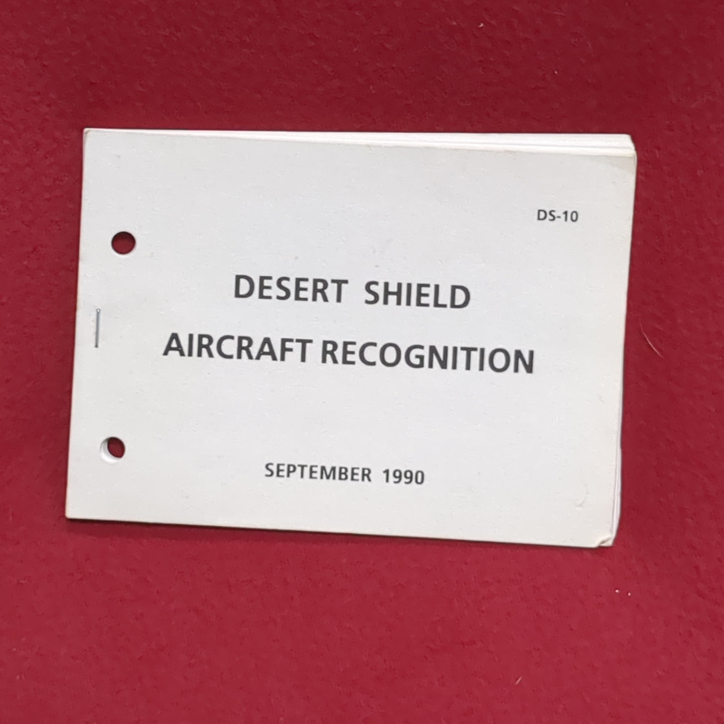 BOOK: DESERT SHIELD AIRCRAFT RECOGNITION SEPTEMBER 1990   (box11)