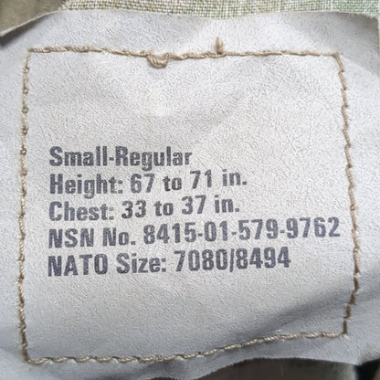 SET of US Army Small Regular Multicam Uniform FRAC Top Pants Excellent Condition (ec10-NOV15)