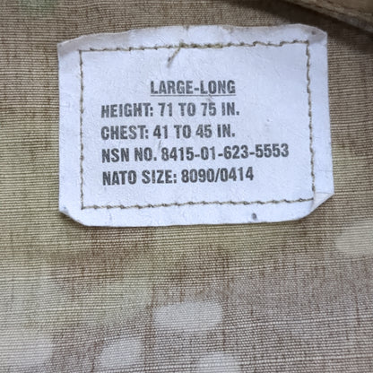 Lot of Two* US Army LARGE LONG Traditional OCP Uniform Top Air Force Good Condition (ec10-NOV76)