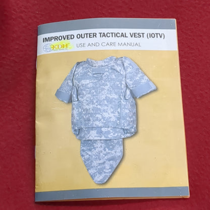 BOOK: IMPROVED OUTER TACTICAL VEST (I0TV) USE AND CARE MANUAL    (box10)