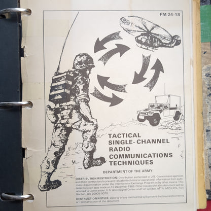 BOOK: TACTICAL SINGLE-CHANNEL RADIO COMMUNICATIONS TECHNIQUES 10 DECEMBER 1986 (box14)