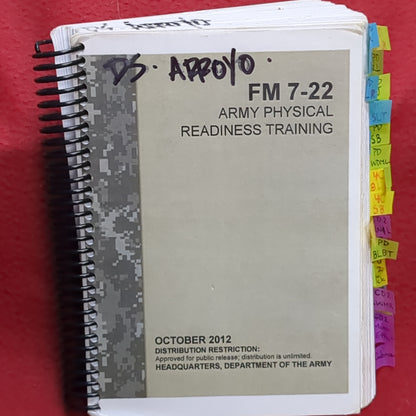 BOOK:  ARMY PHYSICAL READINESS TRAINING OCTOBER 2012 (box15)