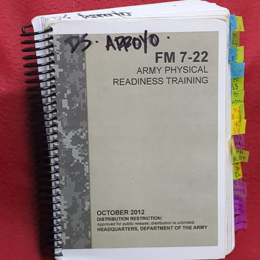 BOOK:  ARMY PHYSICAL READINESS TRAINING OCTOBER 2012 (box15)