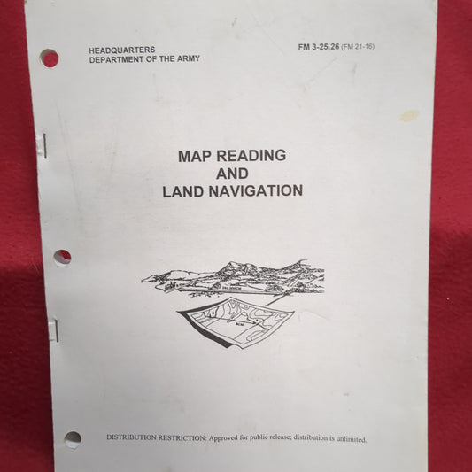 BOOK: MAP READING AND LAND NAVIGATION 20 JULY 2001  (box15)