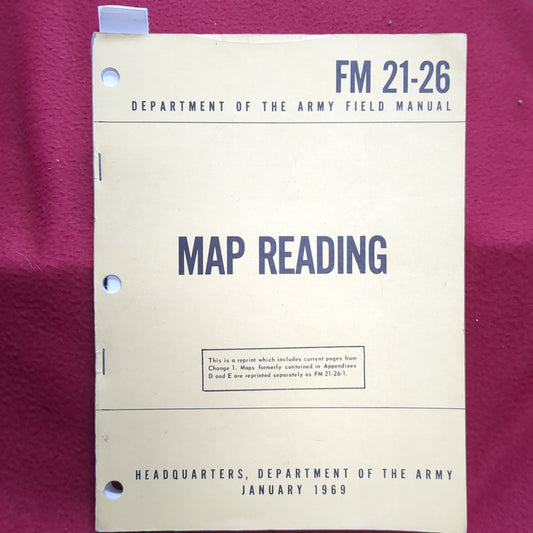 BOOK: MAP READING JANUARY 1969  (box15)