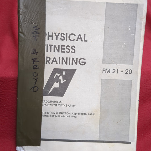 BOOK: PHYSICAL FITNESS TRAINING AUGUST 1985 (box15)