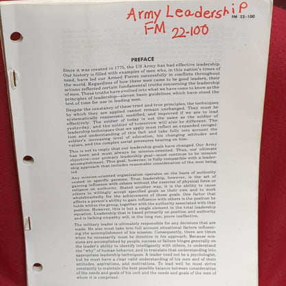 BOOK:  ARMY LEADERSHIP JUNE 1978 (BOX15)