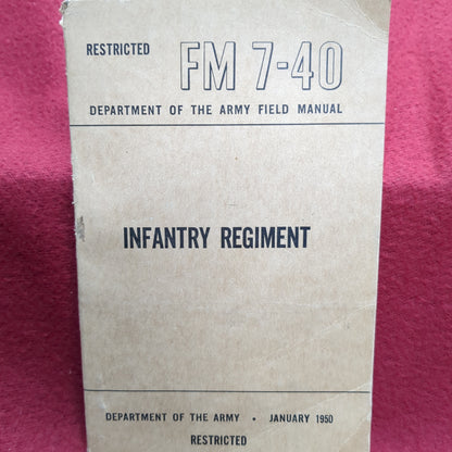 BOOK: INFANTRY REGIMENT JANUARY 1950 (box16)