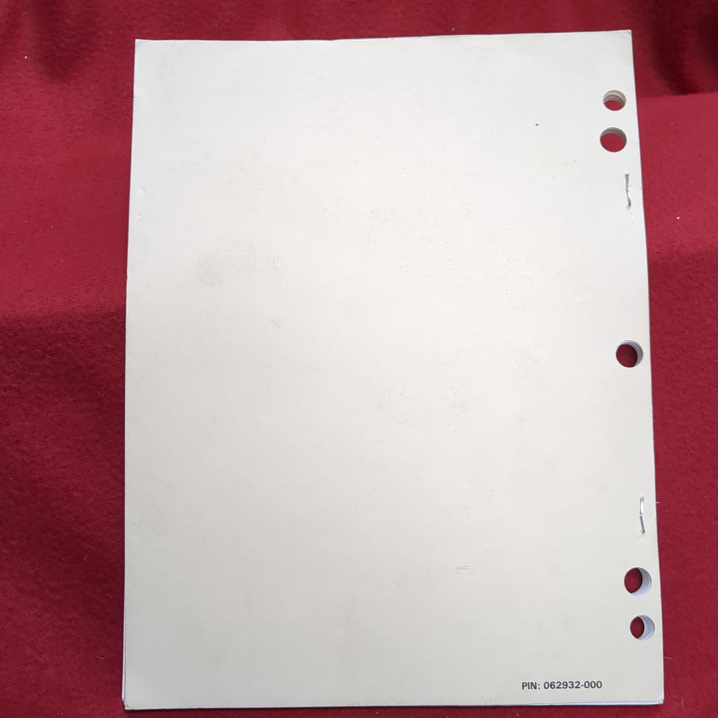 BOOK: HAND RECEIPT COVERING: COMPONENTS OF COEI, AAL FEBRUARY 1997 (box17)