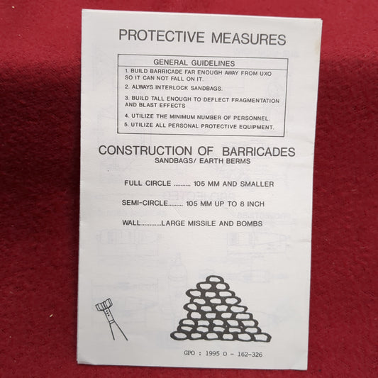 BOOK/PAMPHLET: BARRICADES PROTECTIVE MEASURES (box18)